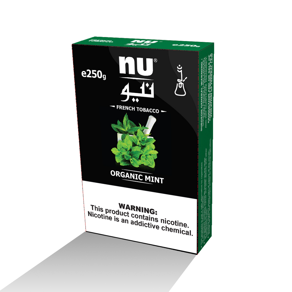 Nu Hookah Tobacco, NU Organic Mint - 250g
