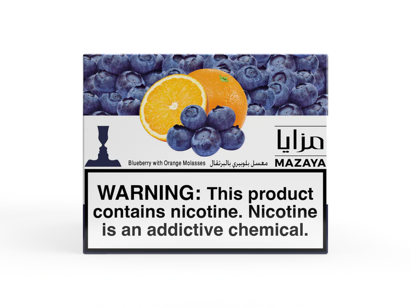 Mazaya Hookah Tobacco, MT Blueberry Orange - 250g | CocoNara