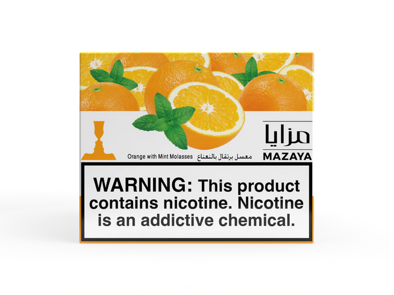 Mazaya Hookah Tobacco, Orange and Mint - 250g