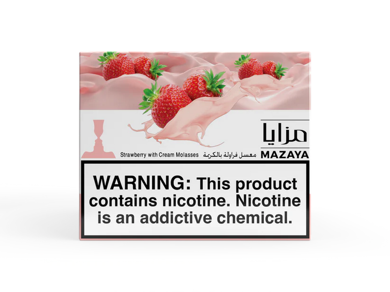Mazaya Hookah Tobacco, MT Strawberry Cream - 250g