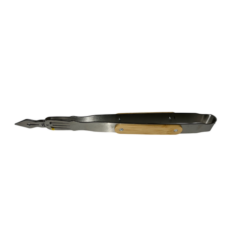 Wood Handle Long Tongs
