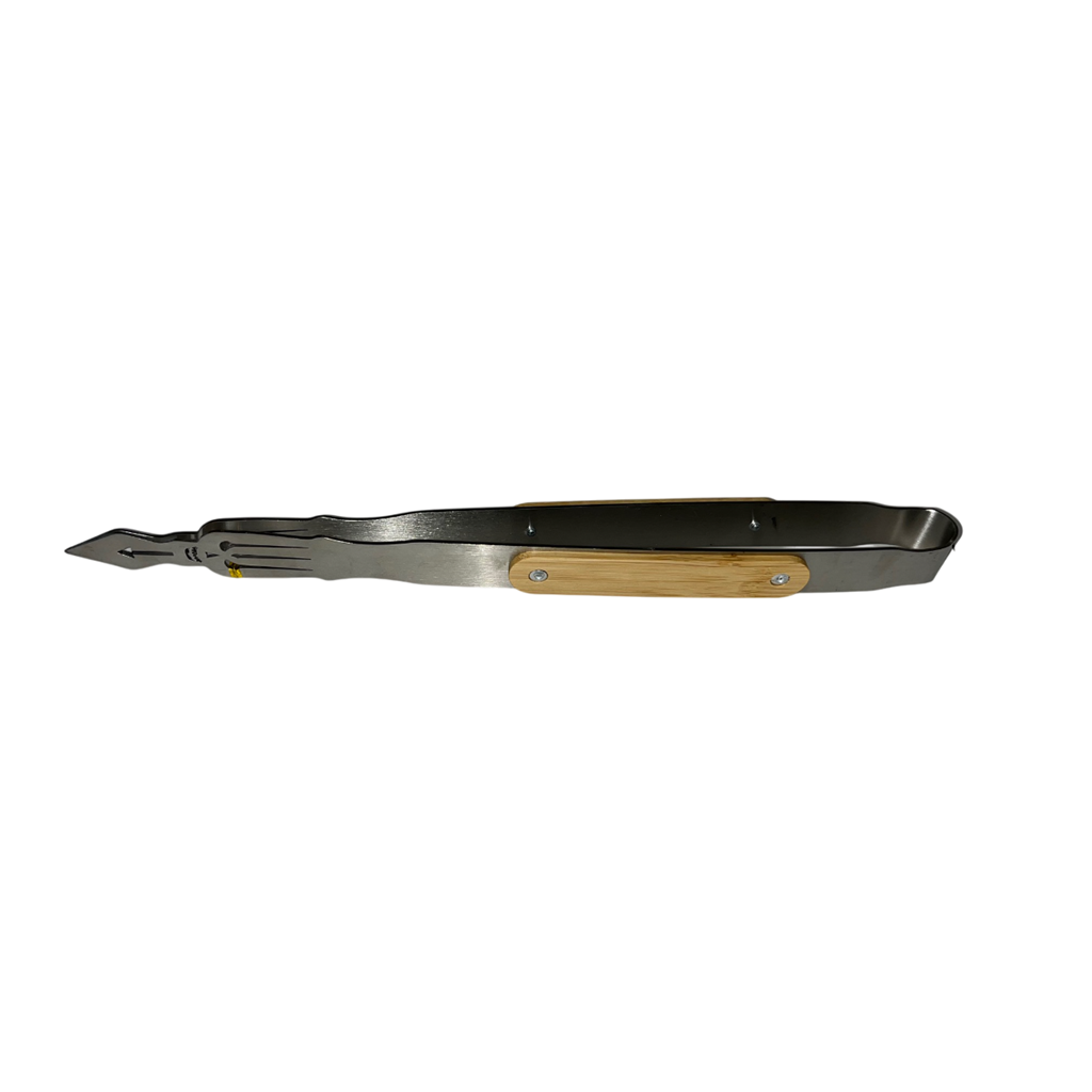 Wood Handle Long Tongs