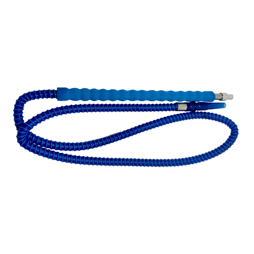 Aluminium Hookah Hose with Sponge Handle Blue