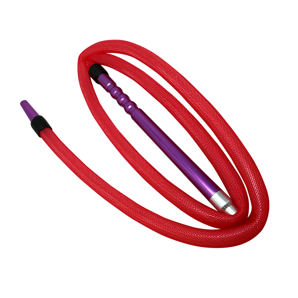 Camouflage Silicone Hookah Hose Purple Handle