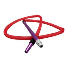 Camouflage Silicone Hookah Hose Purple Handle