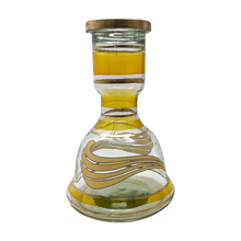 Small Egyptian Hookah Base Yellow Stripes