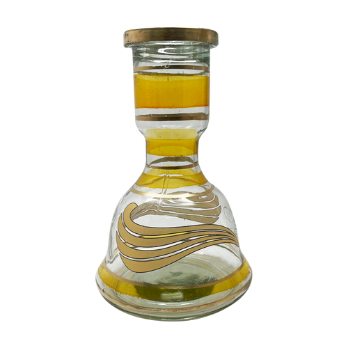 Small Egyptian Hookah Base Yellow Stripes