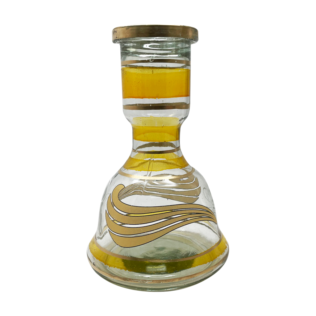 Small Egyptian Hookah Base Yellow Stripes