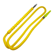 Aluminium Hookah Hose with Sponge Handle Yellow