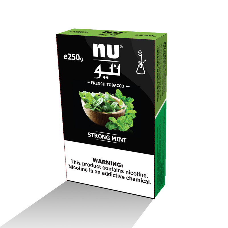tobacco strong Nu Hookah Tobacco, NU Strong Mint - 250g