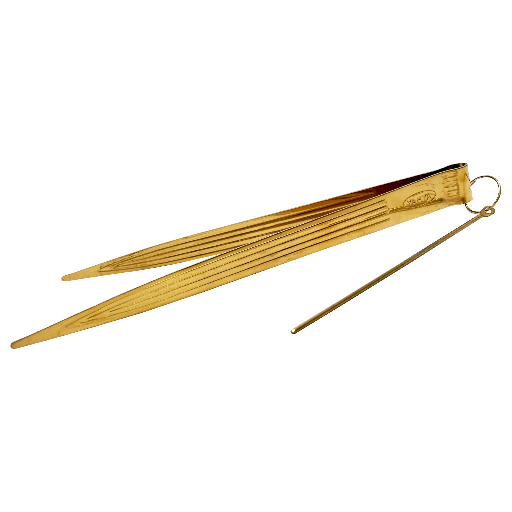 Yahya Hookah Tongs Gold with Poker